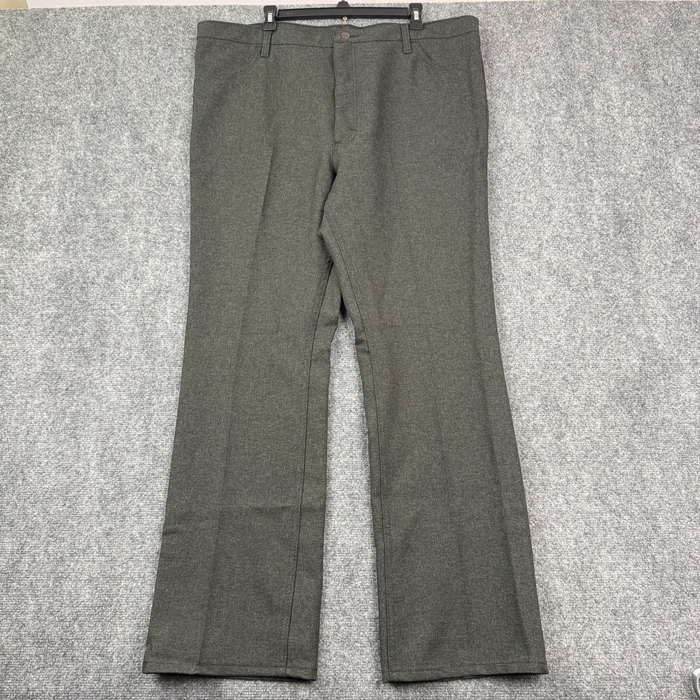 Wrangler Mens Wrancher Boot Jeans 42x32 Gray Western Bootcut Pants Polyester NWT